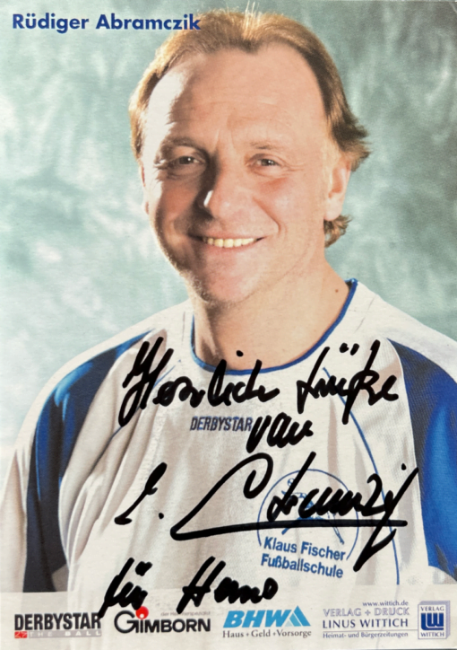 Autogramm von Rüdiger Abramczik