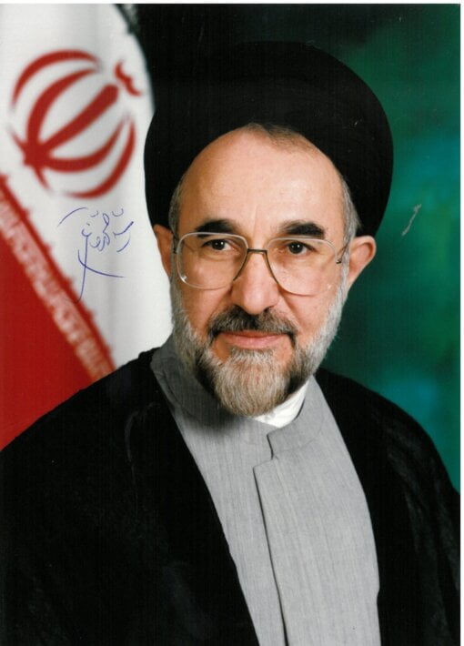 Autogramm von Mohammad Chatami 80er Iran