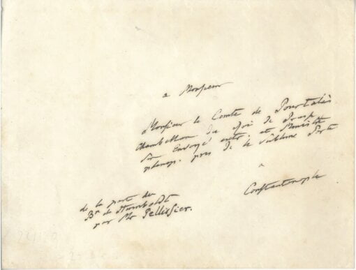 Autogramm von Alexander von Humbold 1850 Deutschland