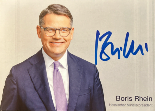 Autogramm von Boris Rhein
