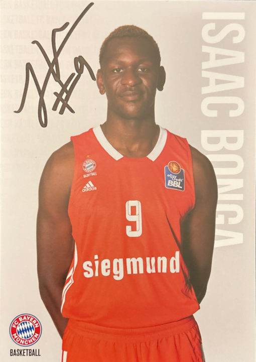 Autogramm von Isaac Bonga